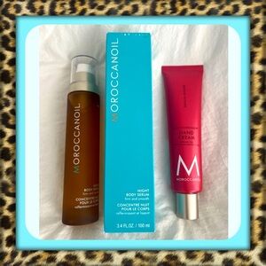 👑✅PRICE FIRM✅Moroccanoil Night Body Serum & Moisturizing Lotion. Both Brand New!